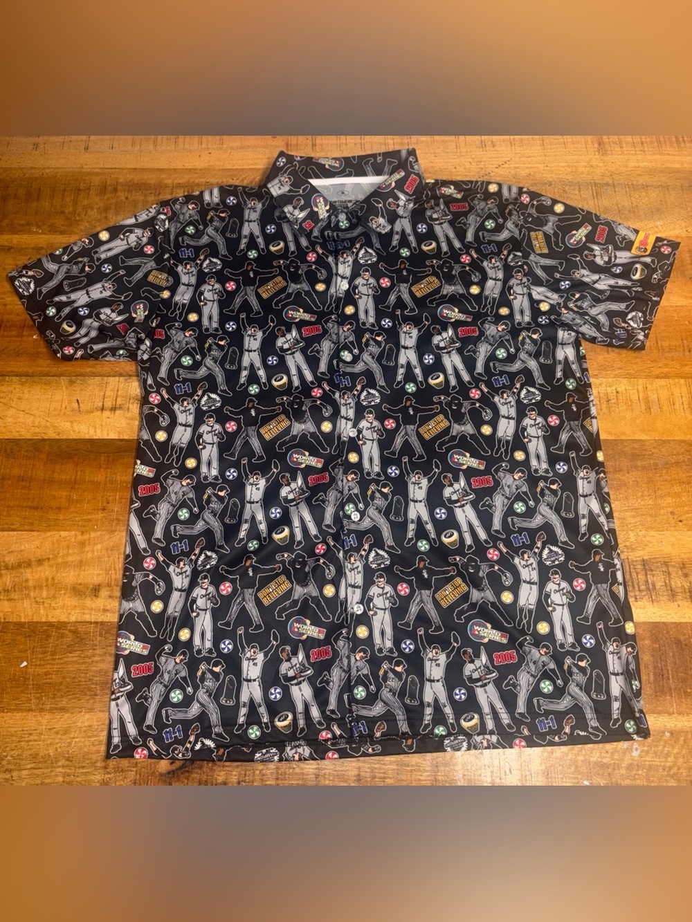 Chicago White Sox 2005 WS 20th Anniv Champs Hawaiian Shirt Size XL  SGA 7/11/25